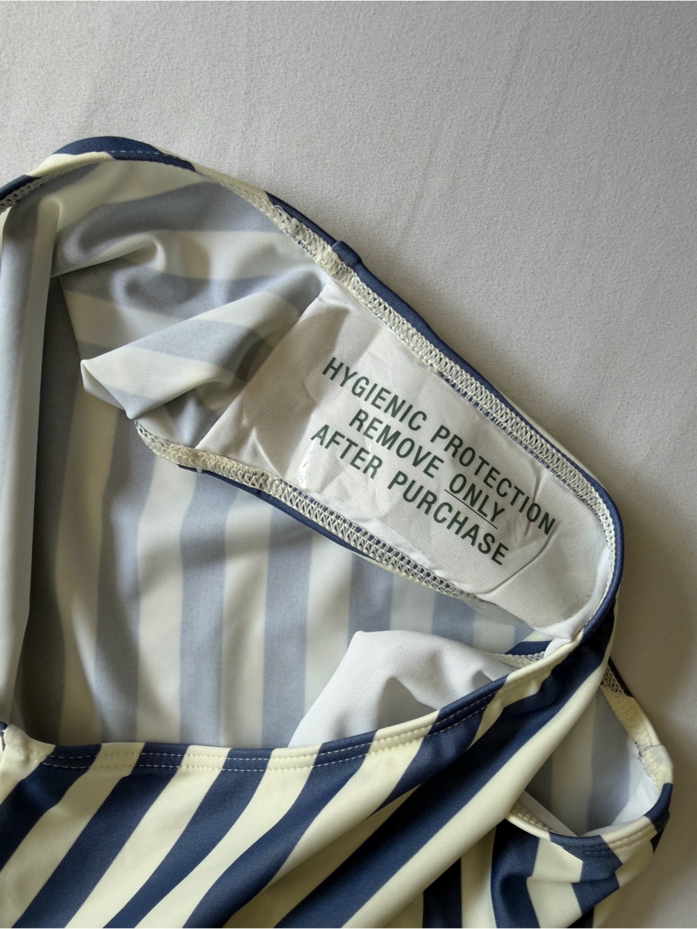 NWOT Summersalt "The Tie Oasis" Blue White Nautical Striped One Piece Swim Suit - Picture 12 of 16